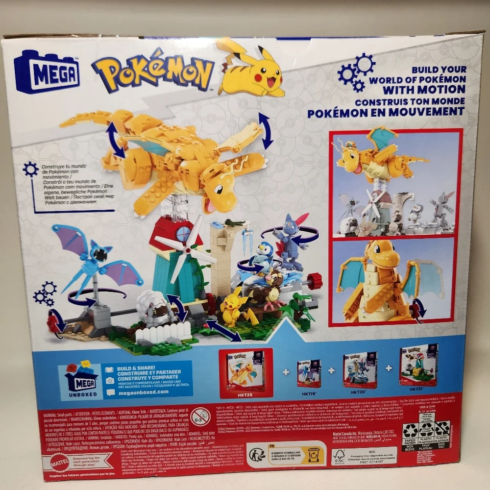 NEW Dragonite MEGA Pokémon Action Figure Building Toys Set LEGO COMPATIBLE 387